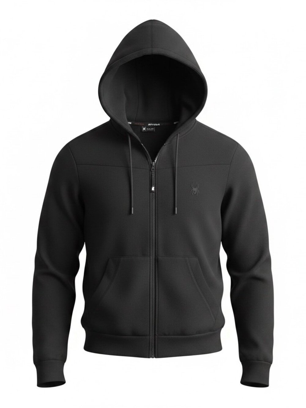 Spyder Men's Black ProWeb Full Zip Hoodie Medium Athletic Performance Jacket